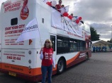 Bloodwise Cheer Bus